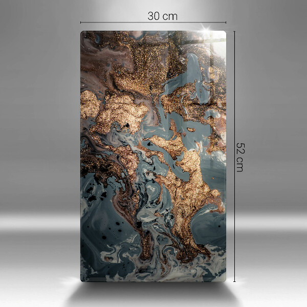 Chopping board Decorative rock with gold