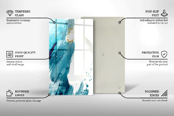 Chopping board Blue spots