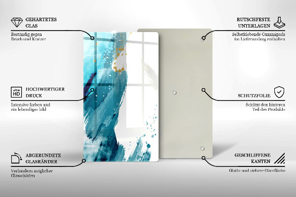 Chopping board Blue spots