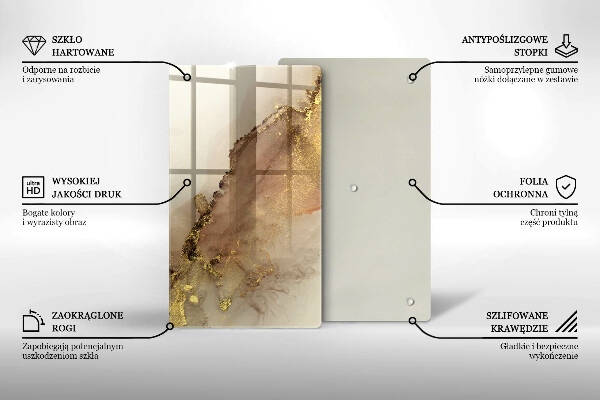 Worktop protector Abstraction gold