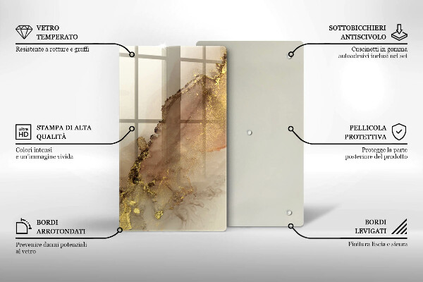 Worktop protector Abstraction gold