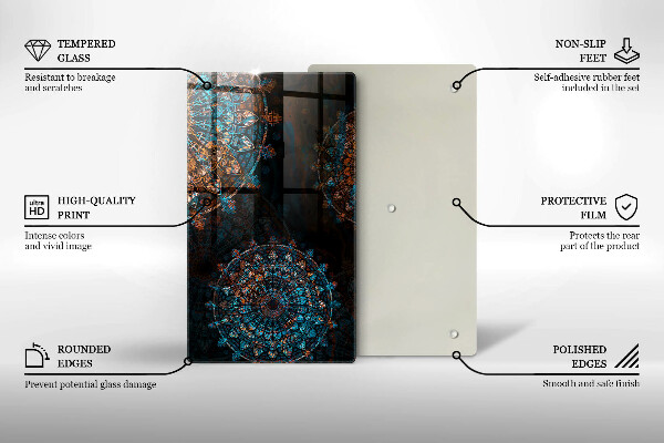 Worktop protector Boho Vintage Circles