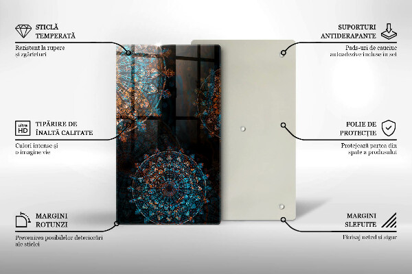 Worktop protector Boho Vintage Circles