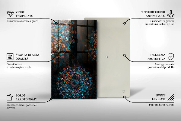 Worktop protector Boho Vintage Circles