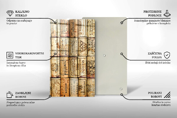 Worktop protector Old wine corks