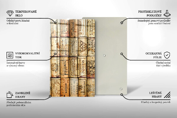 Worktop protector Old wine corks