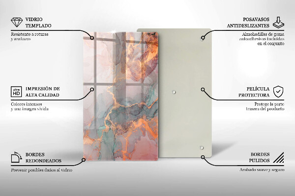 Worktop protector Marble with gold