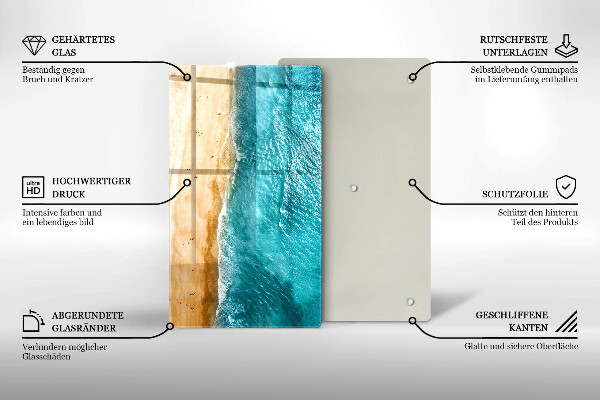 Worktop protector Bank of the beach and the sea