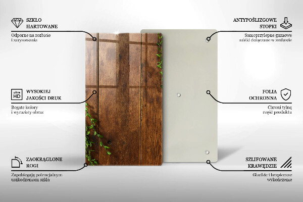 Worktop protector Wooden boards and leaves