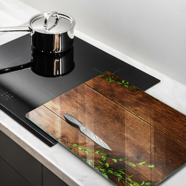 Worktop protector Wooden boards and leaves