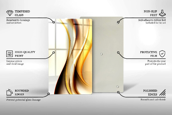 Worktop protector Abstraction smoke lines