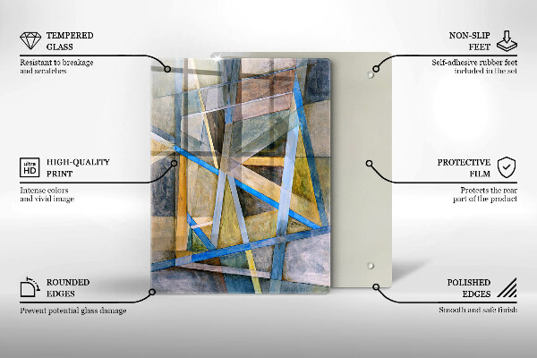 Worktop protector Abstraction smoke lines