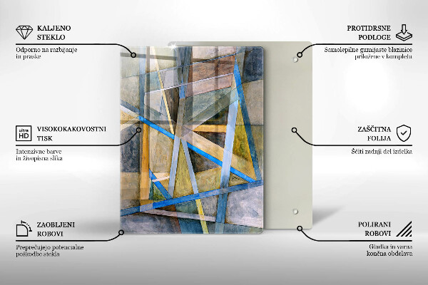 Worktop protector Abstraction smoke lines