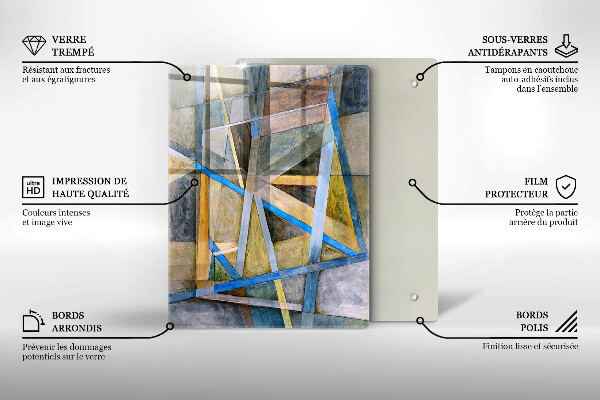 Worktop protector Abstraction smoke lines