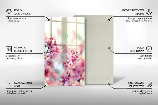 Worktop protector Spring pink flowers