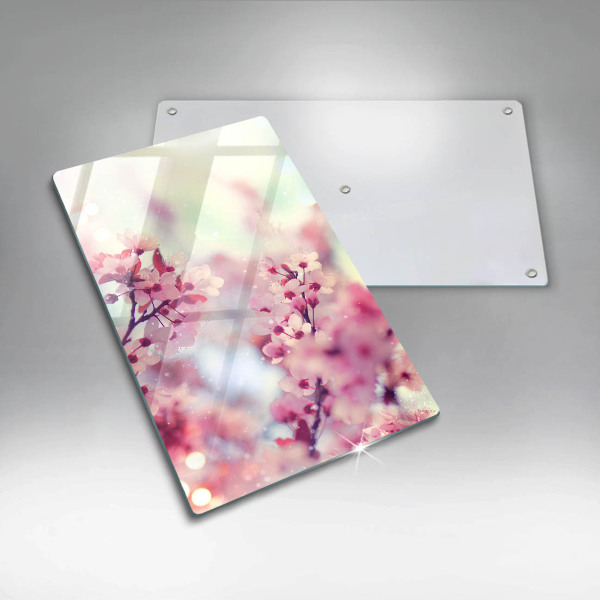 Worktop protector Spring pink flowers