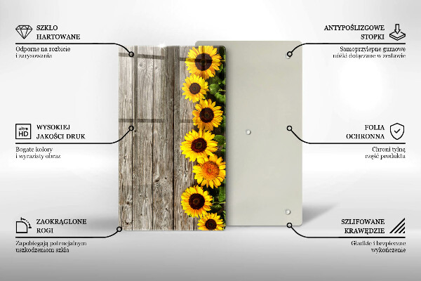 Worktop protector Sunflowers on the boards