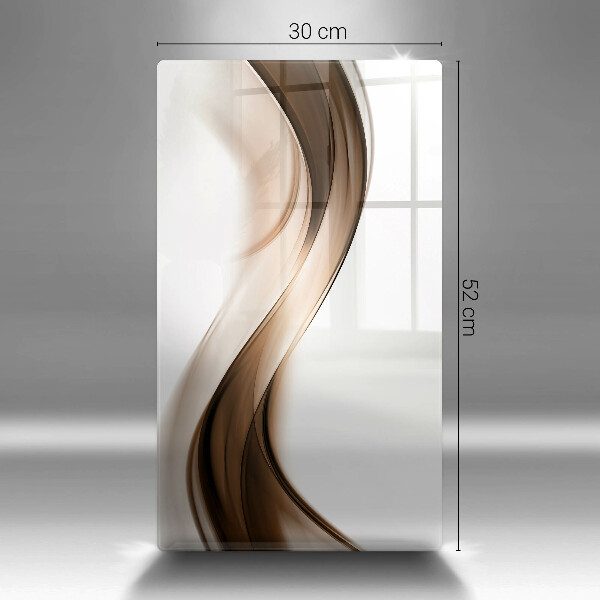 Worktop protector Abstraction brown lines