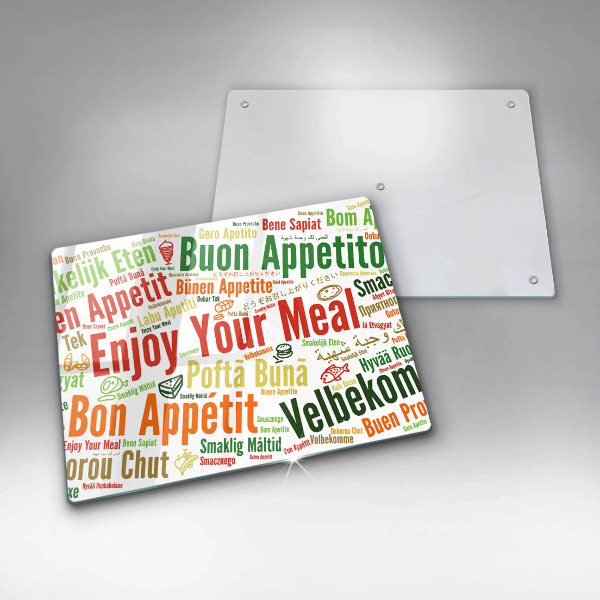 Chopping board glass Tasty language subtitles