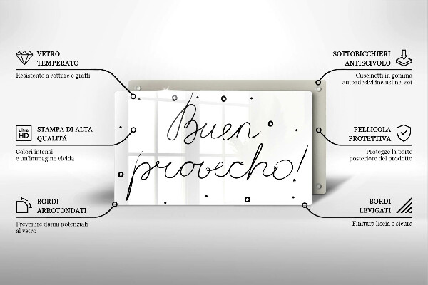 Chopping board The inscription Buen Provecho!