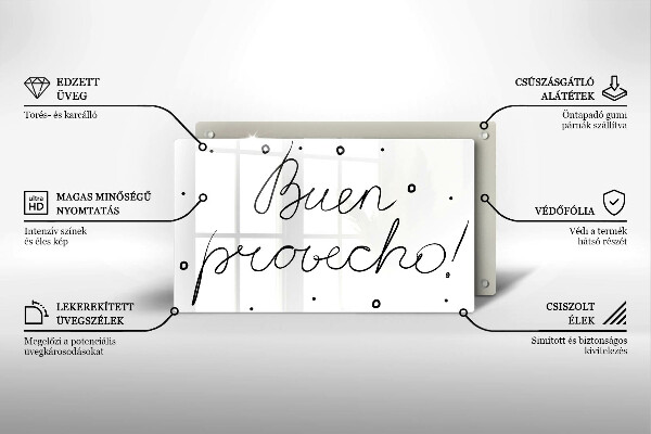 Chopping board The inscription Buen Provecho!