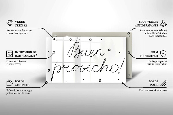 Chopping board The inscription Buen Provecho!