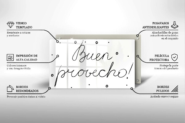 Chopping board The inscription Buen Provecho!