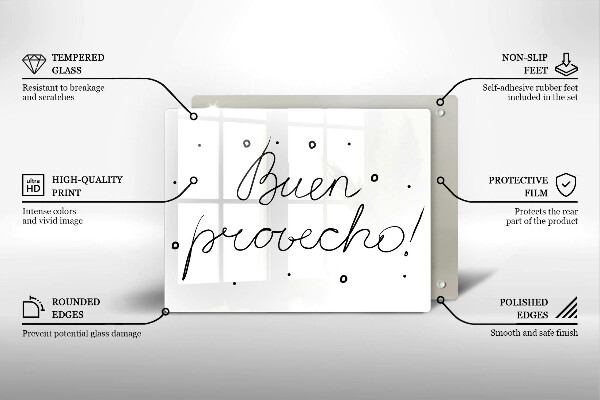 Chopping board The inscription Buen Provecho!