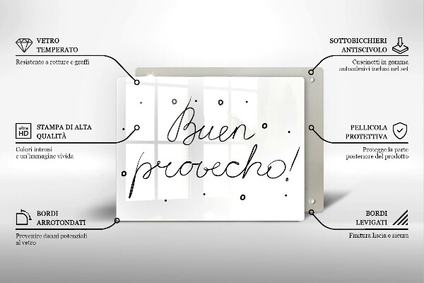 Chopping board The inscription Buen Provecho!