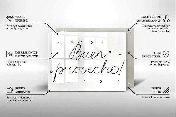 Chopping board The inscription Buen Provecho!