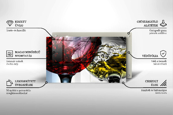 Chopping board glass Wine glasses