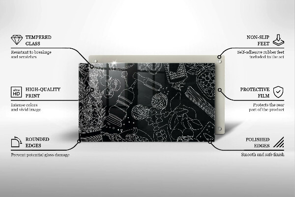 Chopping board glass Kitchen accessories