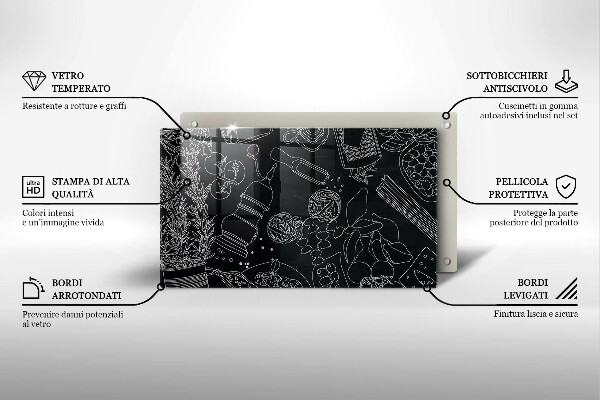 Chopping board glass Kitchen accessories