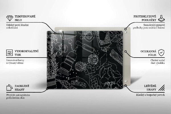 Chopping board glass Kitchen accessories