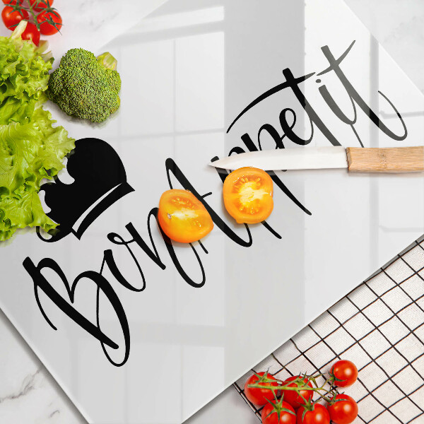 Chopping board The inscription Bon Appetit