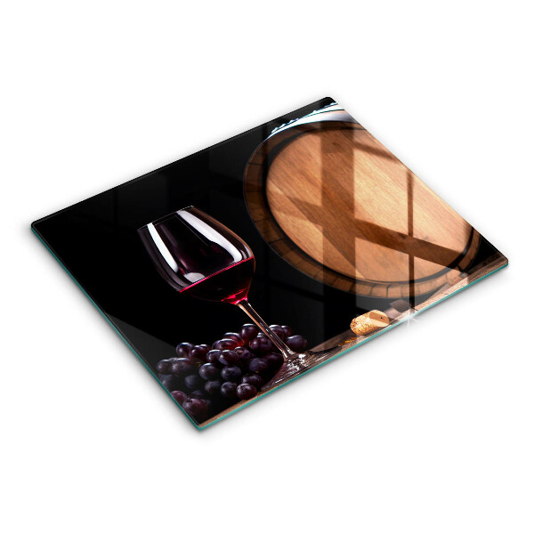 Chopping board A barrel of wine glass
