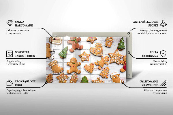 Chopping board Christmas gingerbread