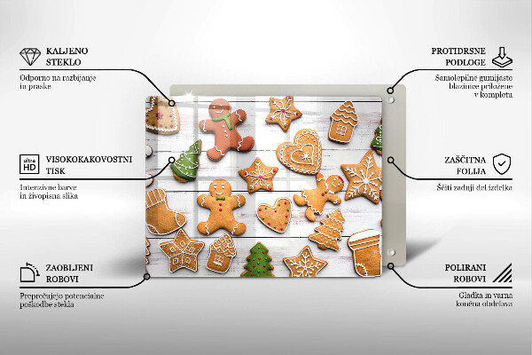 Chopping board Christmas gingerbread