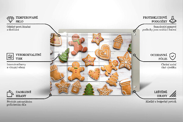 Chopping board Christmas gingerbread