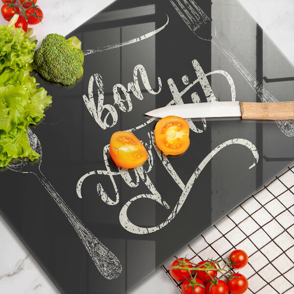 Chopping board The inscription Bon Appetit