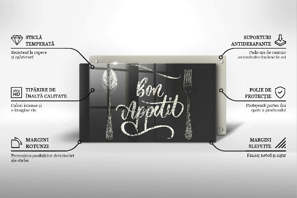 Chopping board The inscription Bon Appetit