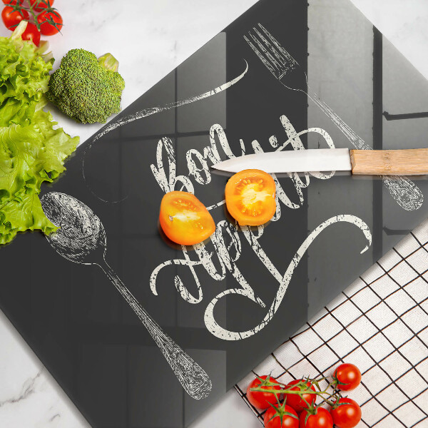 Chopping board The inscription Bon Appetit