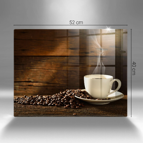 Chopping board glass Coffee cup wood