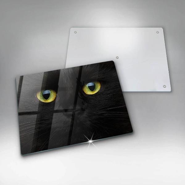 Chopping board glass Animal cat eyes