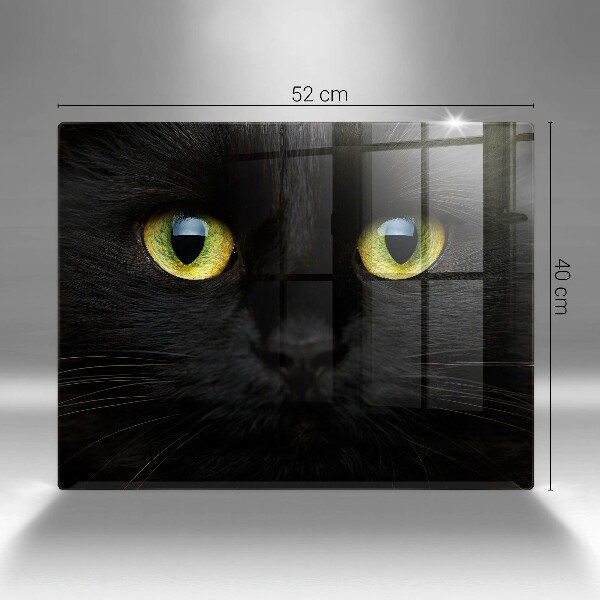 Chopping board glass Animal cat eyes