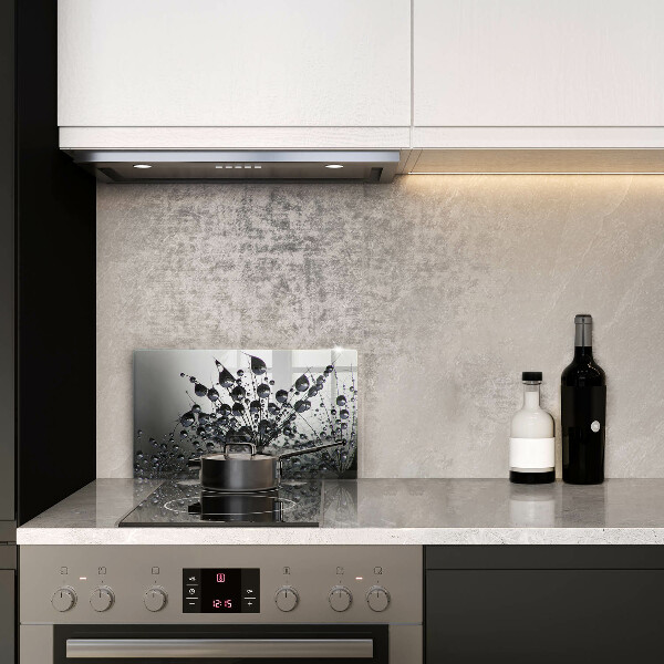 Chopping board glass Dandelions and dew