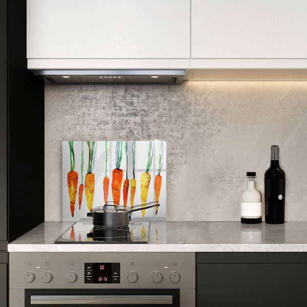 Chopping board glass Carrot illustration