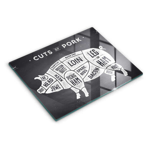 Chopping board Pork pig meat