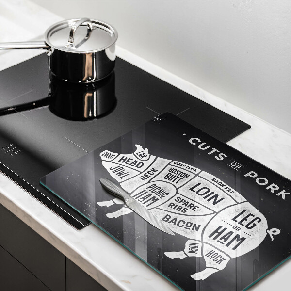 Chopping board Pork pig meat