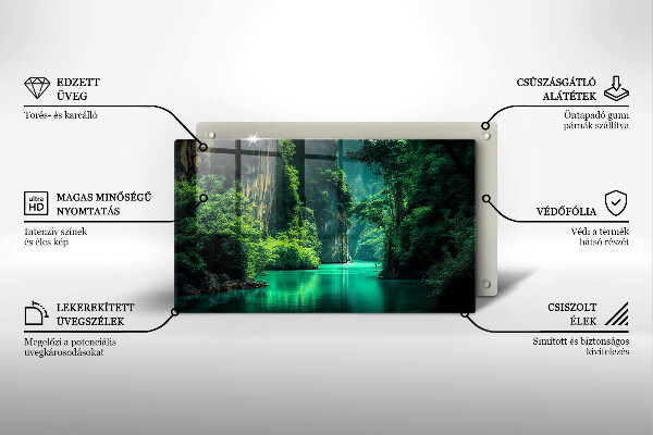 Chopping board Laguna landscape